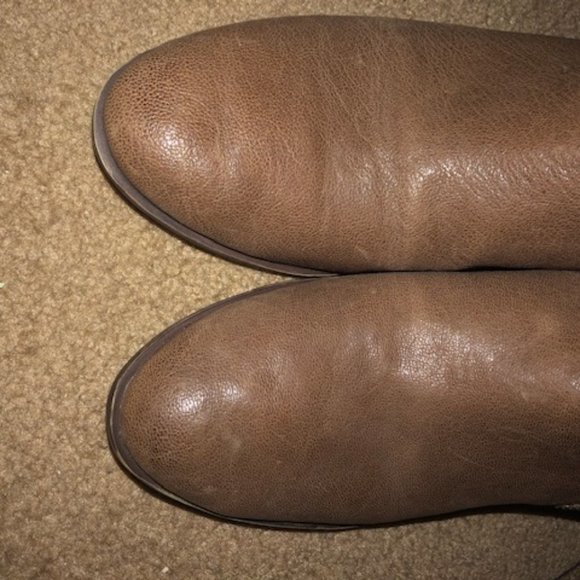 Lucky Brand Women's Bryton Leather Booties - Toffee - Size 9.5 M US / 39.5 EU - Picture 5 of 7